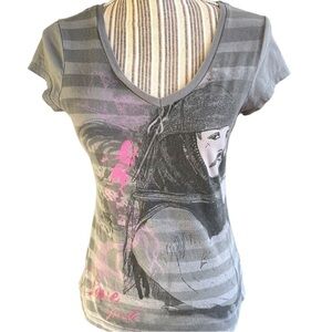 𝅺disney ladies tee shirt, size medium, v neck, short sleeve, “love Jack”